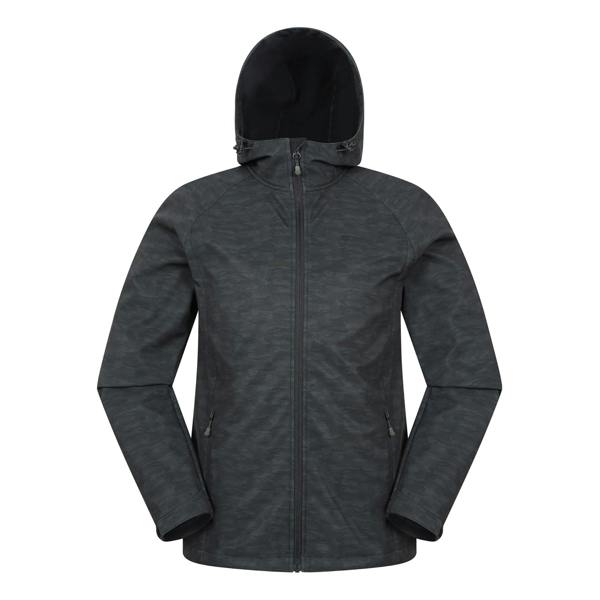 Mountain Warehouse Mens Exodus Showerproof Soft Shell Jacket - Dark Khaki - 