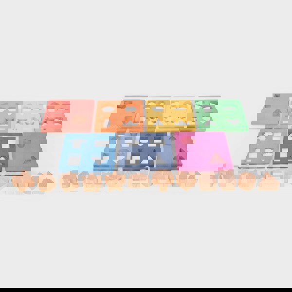 tickit Rainbow Wooden Shape Stacker