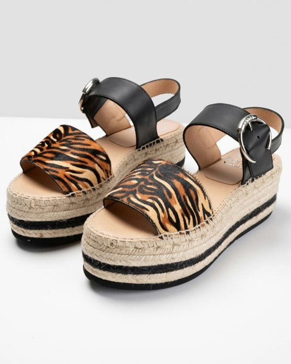 Kanna Pony Womens Flatform Sandals