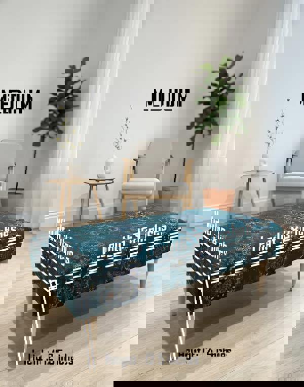 ISTOOLS Premium Loop Floral Green Pattern Footstool – Versatile Ottoman Bench & Coffee Table