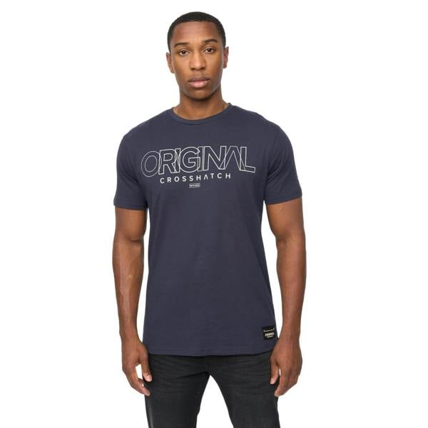 Crosshatch Mens Carrimoore T-Shirt - Navy - 