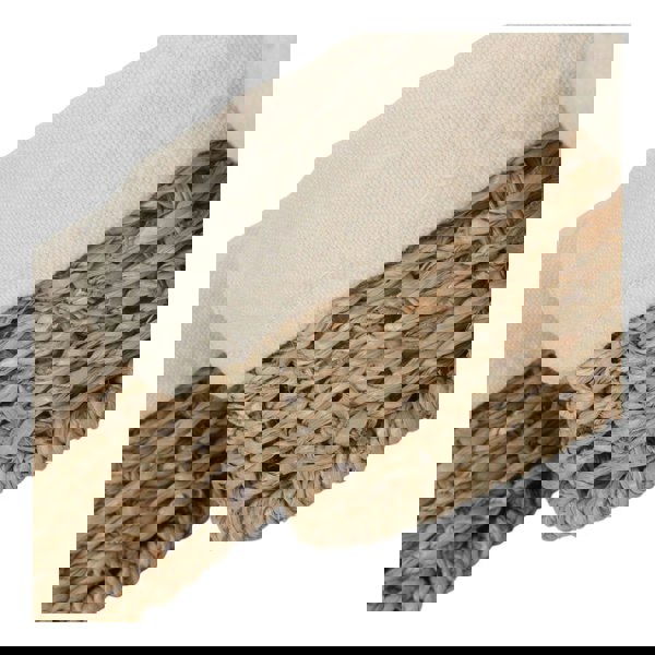 Set of 3 Round Cotton Lined Seagrass Trays