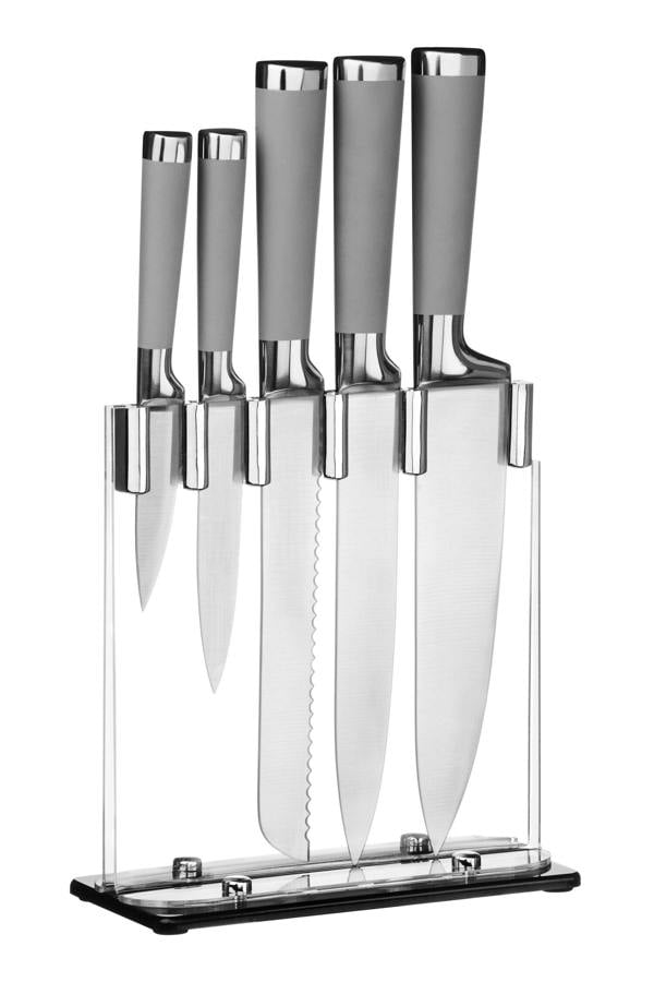 Corsico 5 Piece Knife Set With Acrylic Block