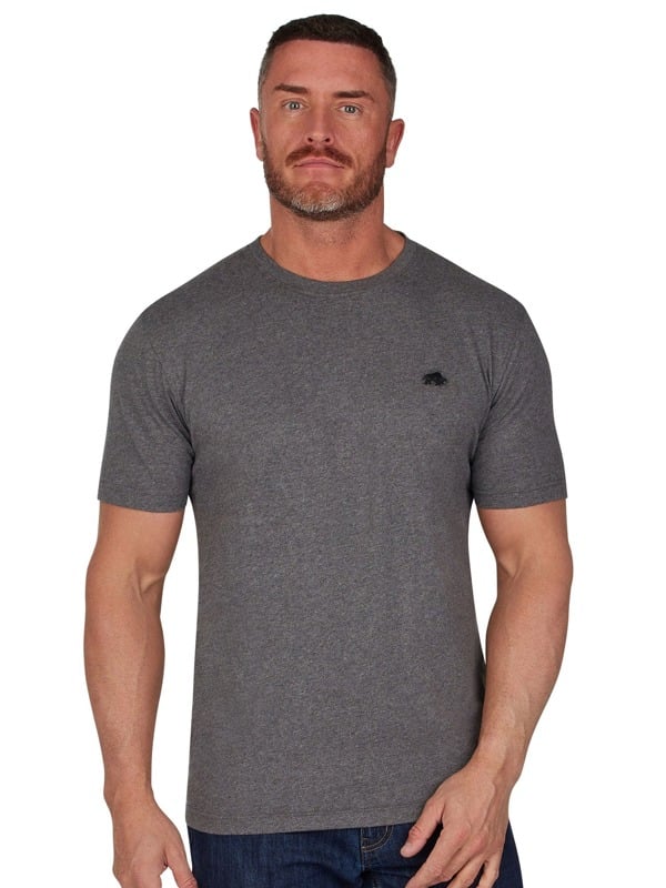 Raging Bull Mens Classic Organic T-Shirt - Charcoal