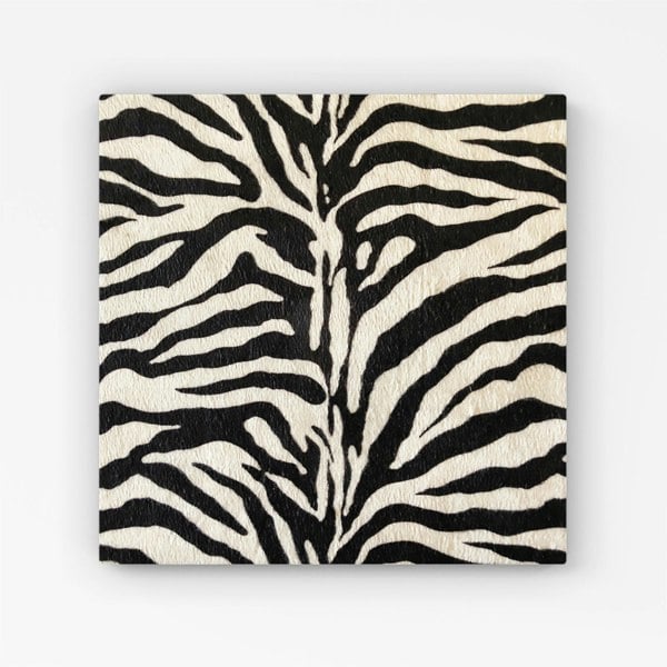 Warren Reed White Tiger Print Canvas