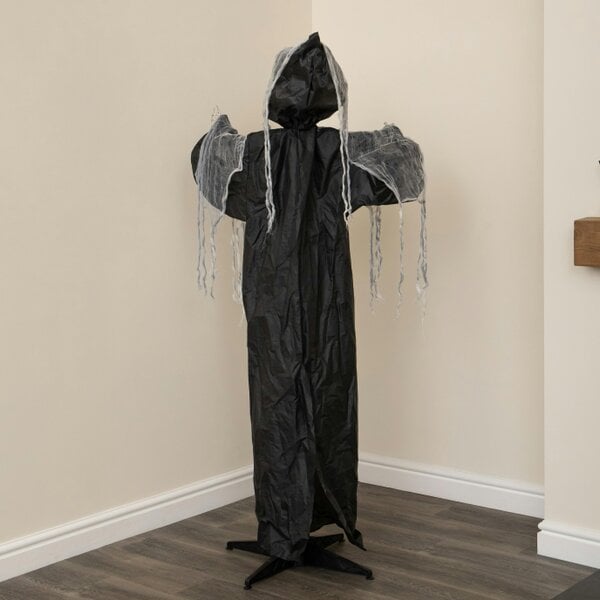 Samuel Alexander 1.7m Animated Cackling Reaper Halloween Decoration with Red LED Eyes
