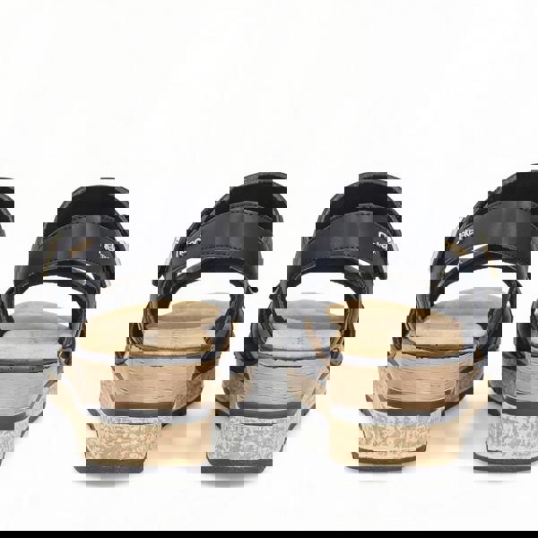 Rieker Rieker ROSE Womens Wedge Sandals Black