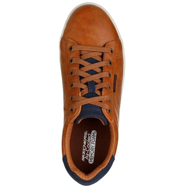 Skechers Cavell Hensley Polyurethane Men's Luggage Trainers