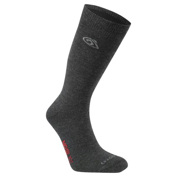 Craghoppers Unisex Adult Wool Blend Insect Repellent Boot Socks - Dark Iron - 