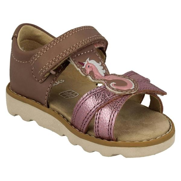 Clarks Girls Clarks Esmerelda Sea-Unicorn Motif Detailed Sandals Crown Brill T
