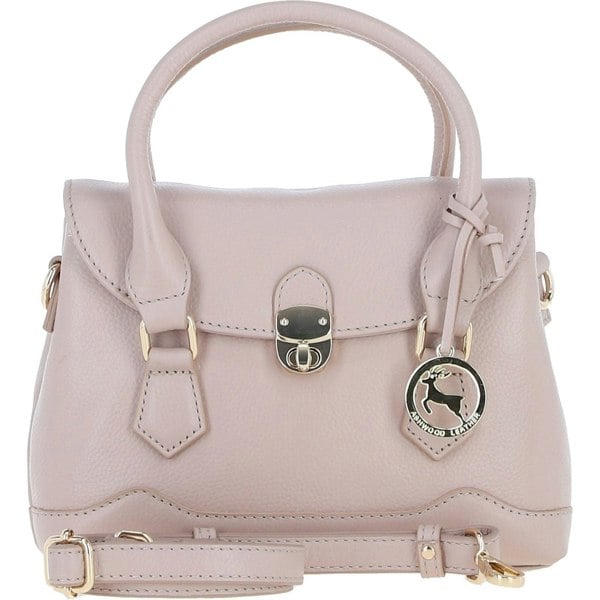 Elegant Leather Handbag With Detachable Crossbody Strap: y-55