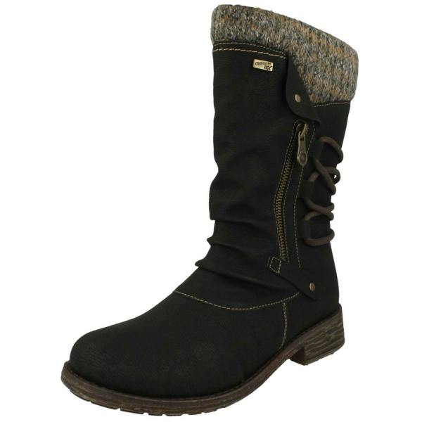 Remonte Ladies Remonte Calf High Lambswool Lined Casual Boots D8070