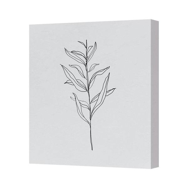 Benjamin Tate Design Contemporary Minimalist Botanical Line Art Canvas Print Wall Decor UK Handmade