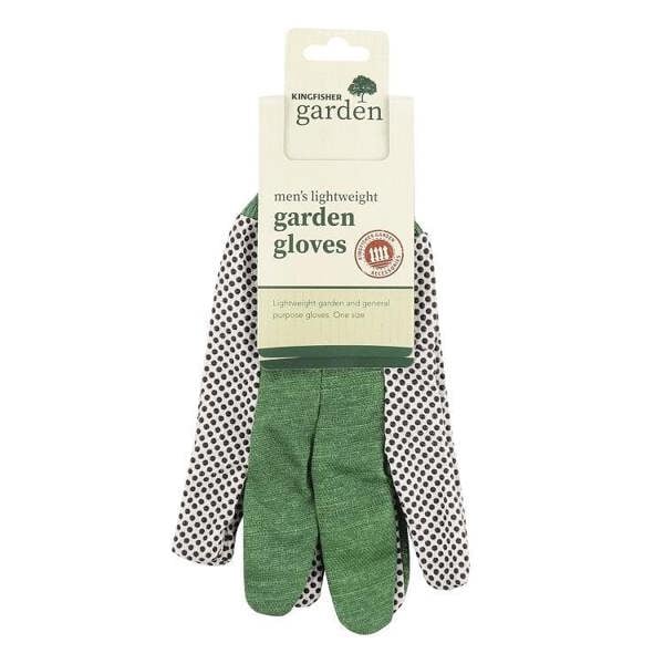 Kingfisher Mens Lightweight Garden Gloves - One Colour