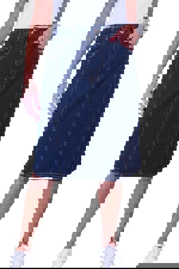 Paulo Due Women's A Line Stretch Denim Skirt