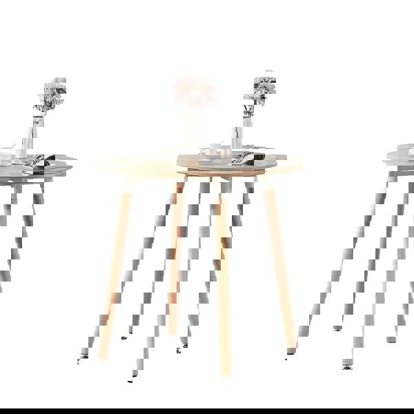 Life Interiors Halo Round Dining Table Single