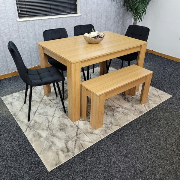 Kosy Koala Dining Table Set with 4 Chairs Dining Room and Kitchen table set of 4, and Bench