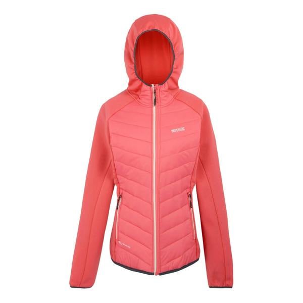 Regatta Womens/Ladies Andreson VIII Hybrid Jacket - Peach Bloom/Seal Grey