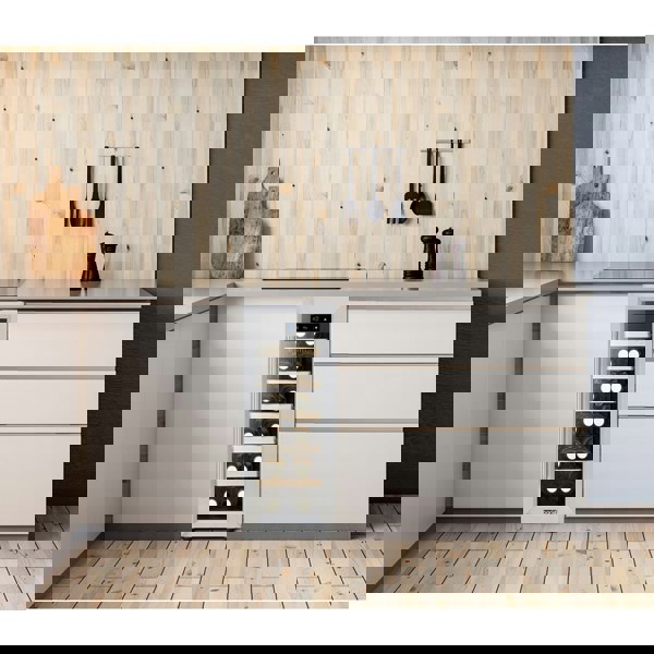 12 Bottle Freestanding Wine Cooler Fridge LED Backlit Metal Shelf STEEL & GLASS - LoopsDirect