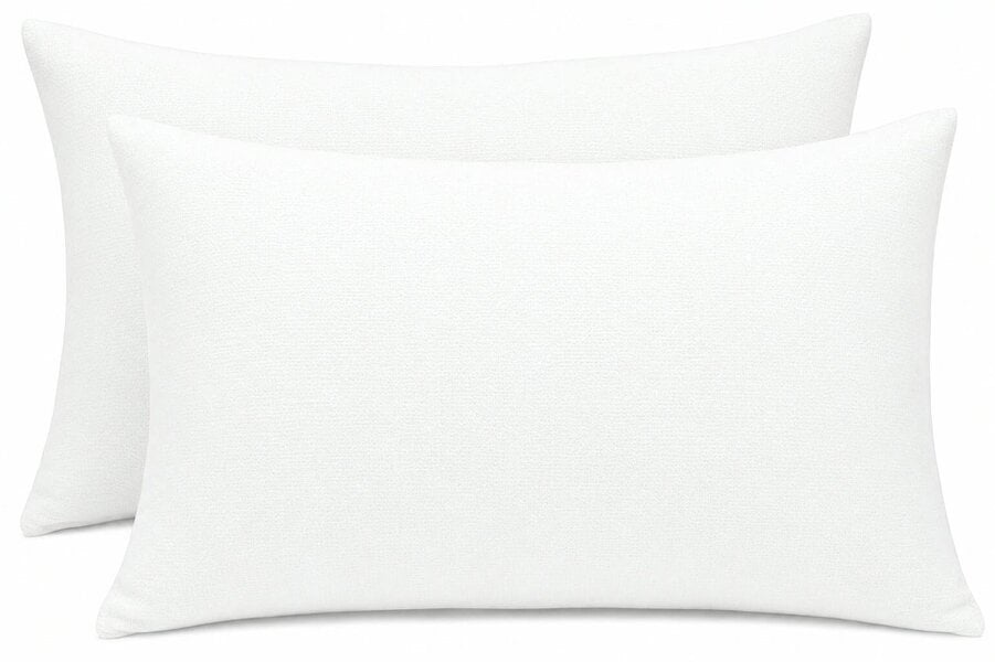 Night Zone Flannelette Pillowcases – 100% Brushed Cotton Soft Warm Pillow Covers - White