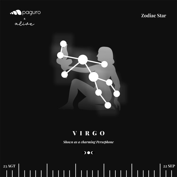 Paguro Virgo Zodiac Sign Sustainable Necklace