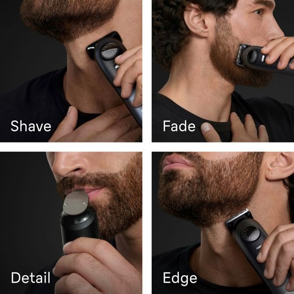 Braun Beard Trimmer Series 7, BT7540, +10 Barbering Tools - Blue