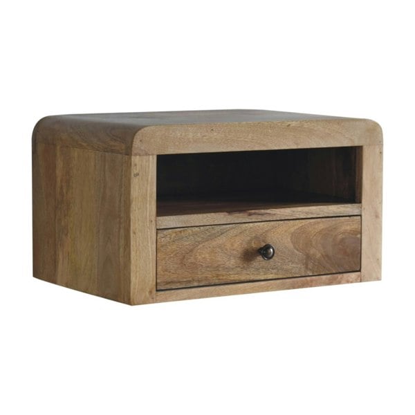 Artisan Furniture Chunky Oak-ish Floating Bedside
