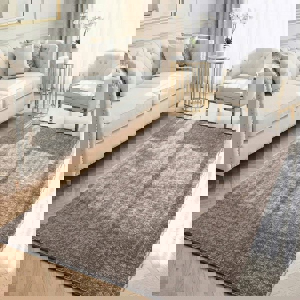 Brilliance Short Pile Beige Rug, bright colour| THE RUGS