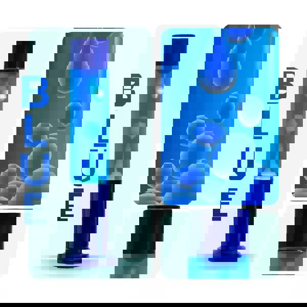 Nova Lava Lamp Blue w/ Blue Liquid White Wax