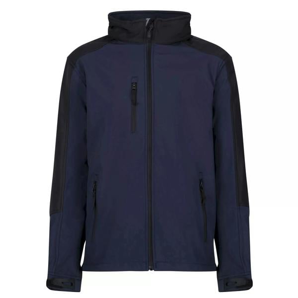Regatta Mens Hydroforce 3-layer Membrane Waterproof Breathable Softshell Jackets - Navy/Black - 