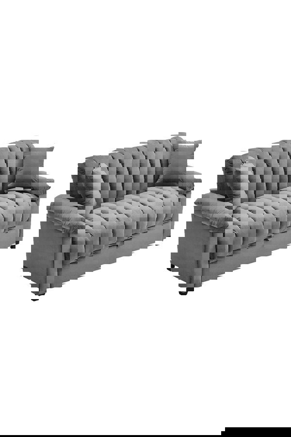 Living and Home Grey Flannelette Striped Convertible Sleeper Sofa Bed Recliner with Two Pillows