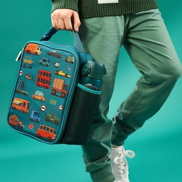 ION8 Kids Lunch Bag, Insulated, Automobiles, Medium