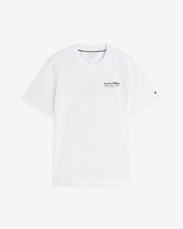 Tommy Hilfiger Nautical Back Graphic Mens T-Shirt - White