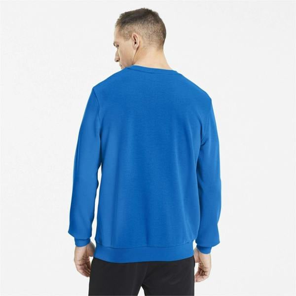 Puma Mens Crew Neck Regular Sweatshirt - Electric Blue Lemonade - 