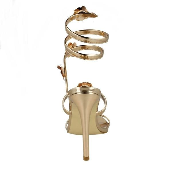 Spot On Ladies Spot On High Heel Strappy Sandals