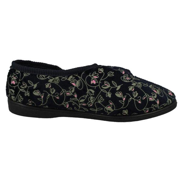 Jo & Joe Ladies Jo & Joe Floral Detailed Hook And Loop Slippers Eva