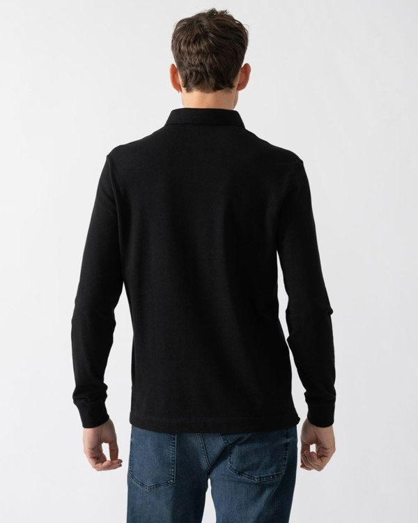 Lacoste Mens Long Sleeve Polo PH2481-00 - Black 031