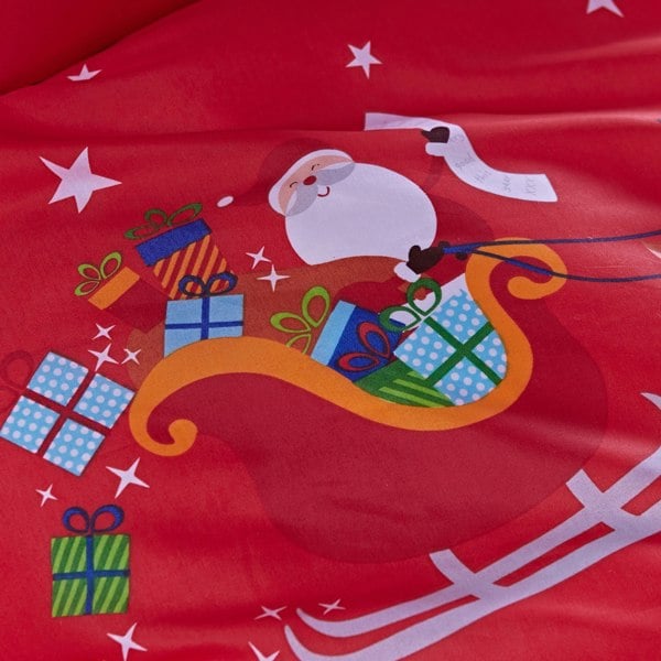 Catherine Lansfield Santa's Christmas Presents Reversible Duvet Cover Set