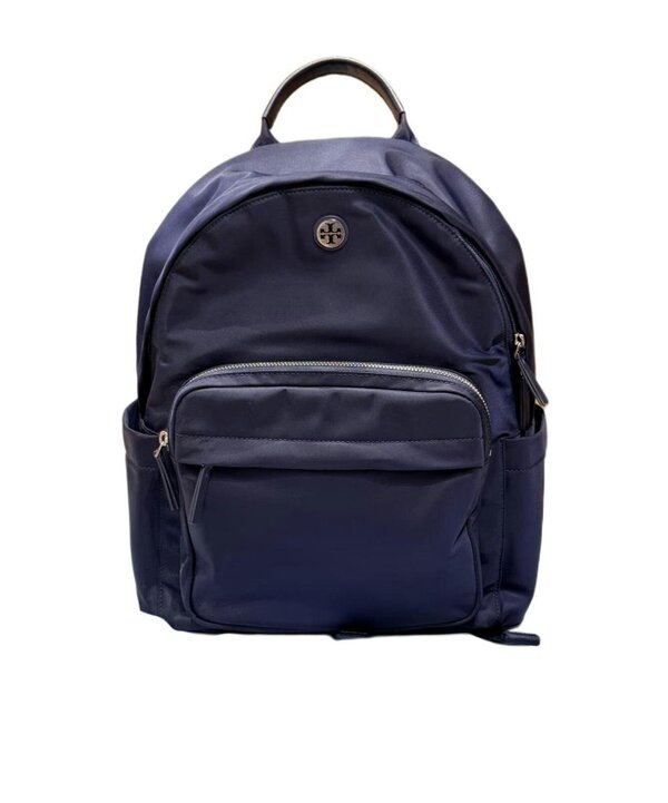 Tory Burch Nylon Backpack Navy Blue