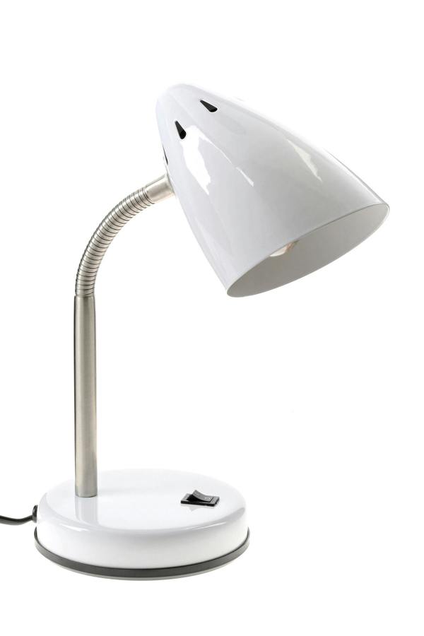 Maison by Premier Flexi White Gloss Desk Lamp