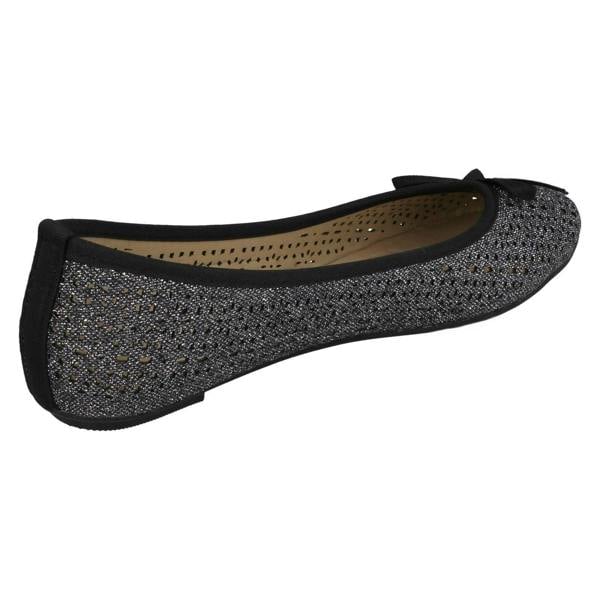 Spot On Ladies Spot On Punched Design Ballerinas F80376