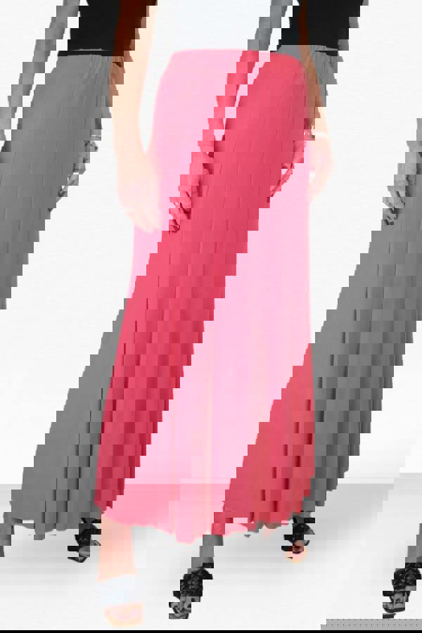 Paulo Due Women's Panelled 38" Elastic Waist Maxi Skirt