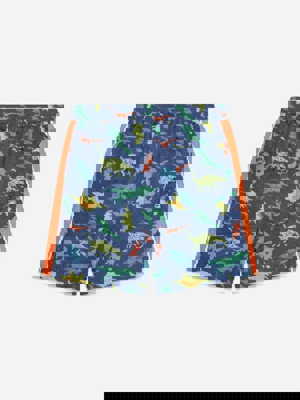 Soli Swim Boys Dinosaur Swim Shorts (UPF50+) in Navy