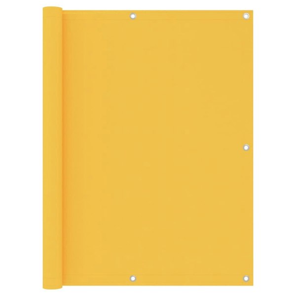 Berkfield Balcony Screen Yellow 120x500 cm Oxford Fabric