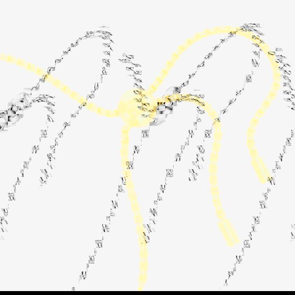 Swarovski Matrix Gold Tone Plated White Zirconia Tennis Bracelet 5730709