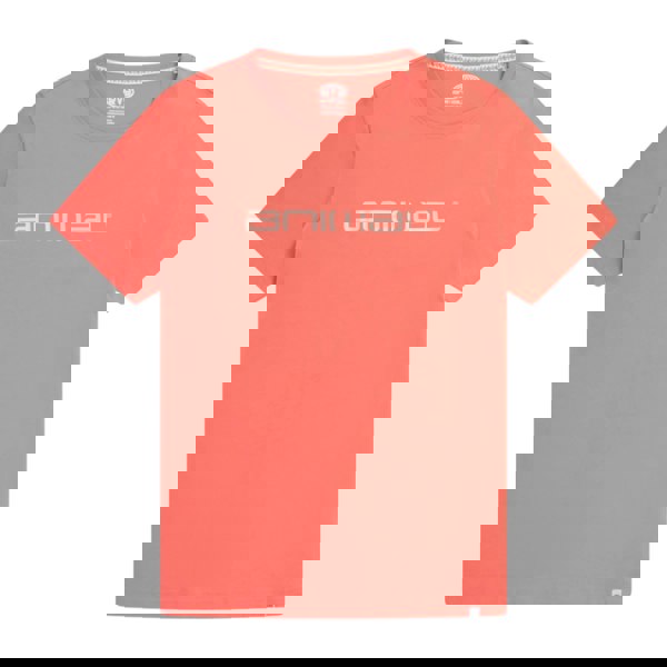 Animal Womens/Ladies Leena Organic Cotton Boxy T-Shirt - Coral