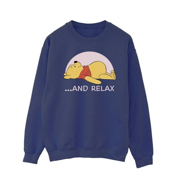 Disney Mens Winnie The Pooh Relax Sweatshirt - Navy Blue