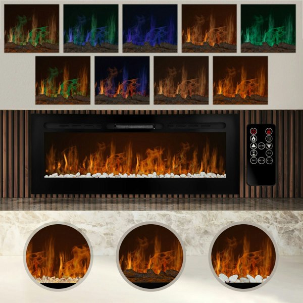 Monstershop Electric Inset Fireplace 50”