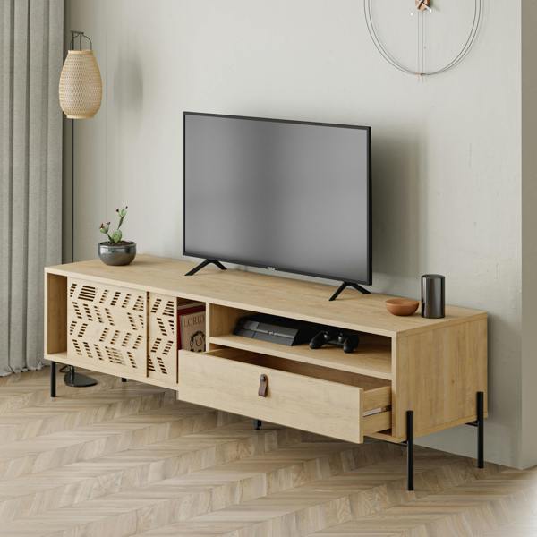 Decortie Dionysos Modern TV Unit Multimedia Centre with Storage TV Cabinet 170cm