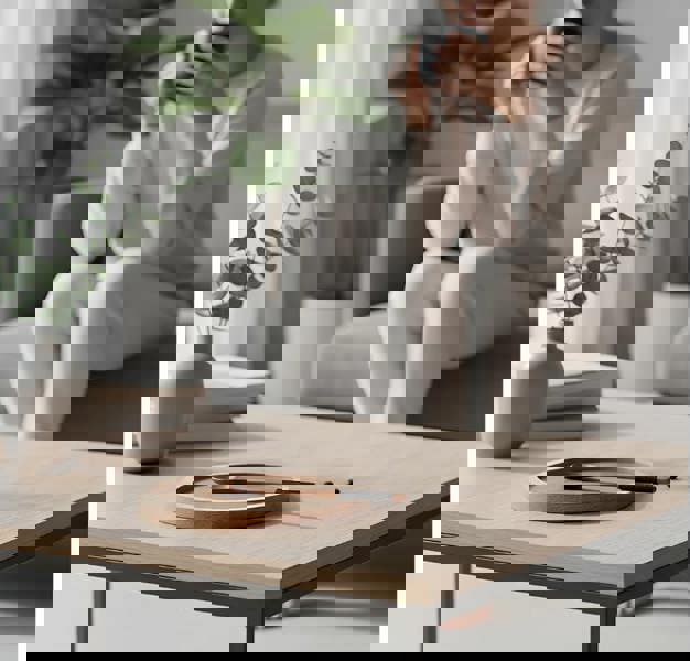 Anygleam Natural Brown 6pcs Wooden Tea Long Spoon Kitchen Tableware